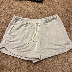 Awhile - Gray Women's Casual Shorts (M) Sleepwear.